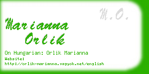 marianna orlik business card